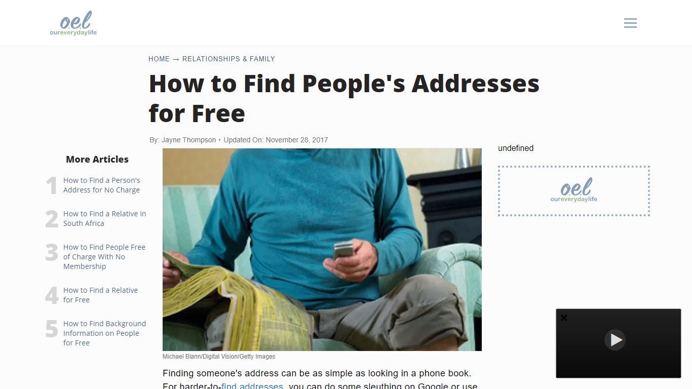 How to Find People's Addresses for Free | Our Everyday Life